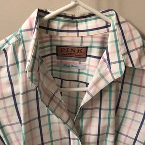Thomas Pink multi-colored shirt with French cuffs
